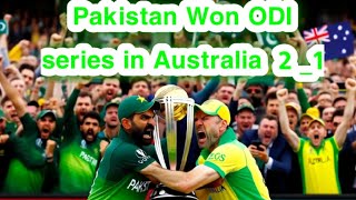 Pakistan won 21 in Australia cricketopinion75 [upl. by Emoreg]