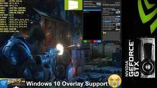 RTSS Finally has Windows 10 UWP Game Support Gears Of War 4 Test  GTX 1080  i7 5960x 44GHz [upl. by Ierna]