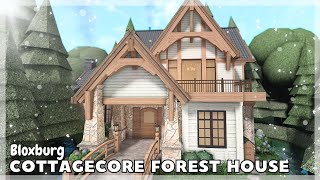 BLOXBURG Cottagecore Forest Home Speedbuild  Roblox House Build [upl. by Llertrac]