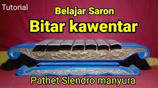 Belajar Gamelan Saron laras slendo intro lagu Blitar kawentar [upl. by Byram]