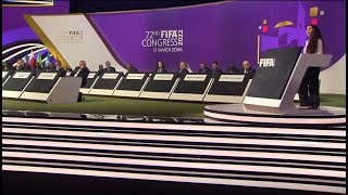 Lise Klaveness FULL SPEECH at FIFA Congress [upl. by Yrellih]