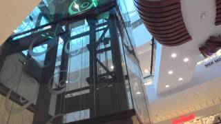 2008 ITK MRL Traction glass elevator  Nacka Forum [upl. by Faunia]