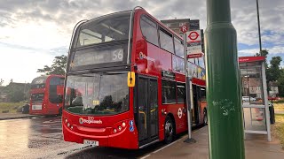 FULL ROUTE VISUAL  Stagecoach London Route 56 St Barts Hospital  Whipps Cross  12130  LX61 DFF [upl. by Anivol]