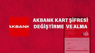 Akbank Kart Şifresi Değiştirme  Akbank Kart Şifre Alma [upl. by Avis308]