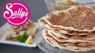 Lahmacun Rezept  türkische Pizza  einfach amp lecker  Sallys Welt [upl. by Chicoine]