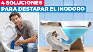 4 soluciones para destapar el inodoro [upl. by Maurene917]