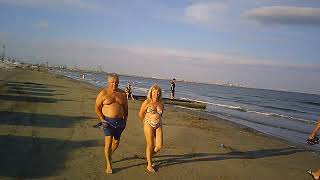 Beach walk in Romania summer 2024  part 67  Navodari  Mamaia Village [upl. by Hirasuna]