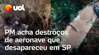 PM acha destroços de aeronave que desapareceu na Serra do Japi em Jundiaí veja vídeo [upl. by Aynodal]