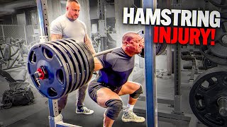 700 lbs x 7 Squats Hamstring Tear [upl. by Atlante]