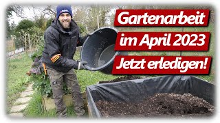 Gartenarbeit April  Radieschen Aussaat Hochbeet befüllen Kohl pflanzen Spinat amp Salat anbauen [upl. by Elcarim]