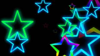 NEON STARS BLACK SCREEN EFFECT [upl. by Reppart]