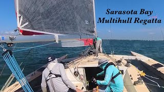 WIN 2024 Sarasota Bay Multihull Regatta Day 1 Race 2 [upl. by Latsyrhk]