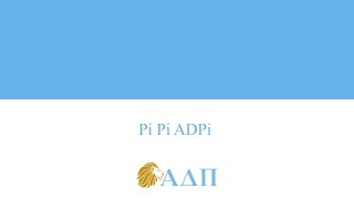 Pi Pi ADPi Alpha Delta Pi Song [upl. by Earej]