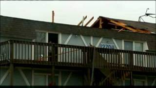 Roof Blown Off At Grandview Apt Complex [upl. by Euqinim]