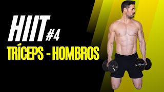 TRÍCEPS Y HOMBROS  RUTINA HIIT Nº4 [upl. by Yeniar]