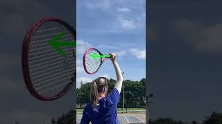 tennistechnique Forearm pronation on the tennisserve [upl. by Nerw]