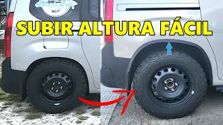 🔝Como subir suspensión de cualquier coche de una forma fácil  Tu Coche Más Alto Berlingo OFF ROAD [upl. by Chita]