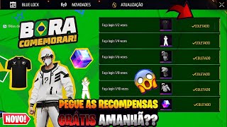 GARENA FEZ A BOA CUBO MÁGICO GRÁTIS NOVA SKIN PARA TODOS CAMISA DO FLUXO PRETA E MAIS  FREE FIRE [upl. by Nileuqaj]