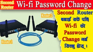 How To Change WiFi Pssword  Secondary Router Password Change  wifi password change [upl. by Ayotel]