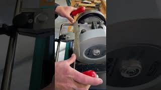 Using the Tormek T8 and knife jig to sharpen a drawknife [upl. by Ahsekim]