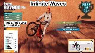 Infinite waves • Bike Trick Event • 827k points via Free For All in Riders Republic [upl. by Aletsirc977]