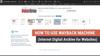 How to Use Wayback Machine Website History [upl. by Sue]