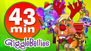 Jingle Bells  Christmas Songs  Plus Lots More Childrens Songs  43 Mins from GiggleBellies [upl. by Genvieve332]