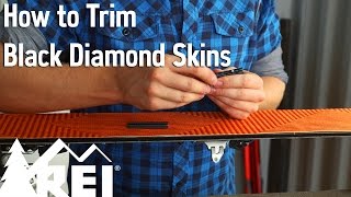 Skiing How to Trim Black Diamond Skins [upl. by Moss]