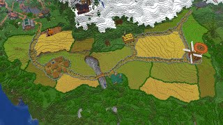 I Planted 20000 Seeds for This Minecraft Build [upl. by Alcinia]