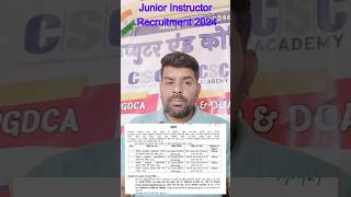 Junior Instructor Recruitment 2024 Download Admit Card for 679 Post rsmssb [upl. by Laekim190]