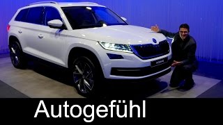 Skoda Kodiaq exclusive tour ExteriorInterior with designer Jozef Kabaň amp CEO Bernhard Maier new SUV [upl. by Palua]