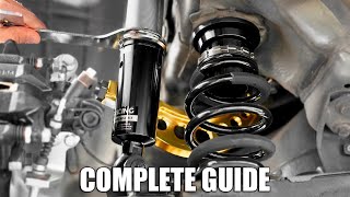 How to Setup Adjustable Coilovers amp Control Arms  MacPherson amp Divorced [upl. by Alesig722]