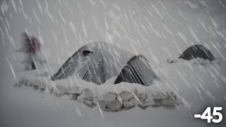 Extreme Winter Camping in Alaska 26C Deep Snow Winter Camping In Crua Insulated Tent [upl. by Ylro390]