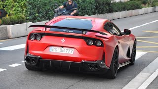 Supercars in Monaco 2023  When Stock is Not Enough Novitec 812 SuperFast [upl. by Conger]