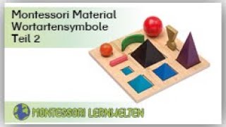 Anleitung zu Materialarbeit Die Wortartensymbole nach Montessori [upl. by Kipp]