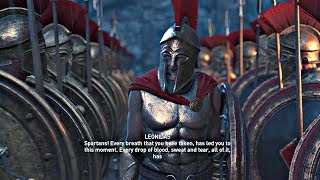 Assassins Creed Odyssey  All Leonidas amp 300 Spartans Cutscenes PS4 Pro [upl. by Conah217]