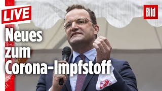 🔴 Tests Quarantäne Impfung Gesundheitsminister Spahn spricht erneut über Corona  BILD LIVE [upl. by Wahs]