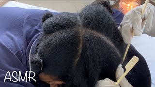 ASMR  Scalp scratching  Dry scalp  Product buildup removal [upl. by Neb]