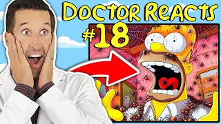 ER Doctor REACTS to Hilarious Simpsons Medical Scenes 18 [upl. by Ellezig]