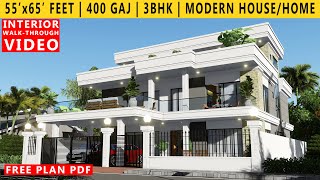 50 x 65 FEET HOUSE DESIGN  5BHK BUNGALOW  365 GAJ  3250 SQUARE FEET HOUSE PLAN  DUPLEX DESIGN [upl. by Jacintha]