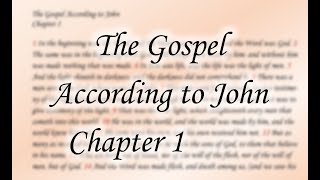 The Gospel According to John Chapter 1 [upl. by Eppie]