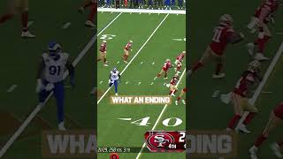 The Final play of the 49ers Vs Rams 😩 [upl. by Bachman]