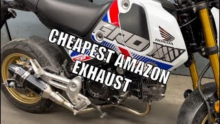 Cheapest Amazon Exhaust Install On A 2022 Honda Grom … After Other Mods For The 2nd Gen 🤦Fail [upl. by Rosati]