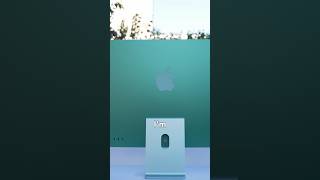 Green M4 iMac Unboxing 🍏 [upl. by Ahsirtal629]