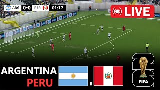 Argentina vs Peru  2026 Fifa World Cup Qualifiers l eFootball Pes 21 Gameplay l Rony Gameplay [upl. by Bock273]