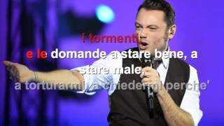 Tiziano ferro  La differenza tra me e te  Karaoke con testo [upl. by Nagard]