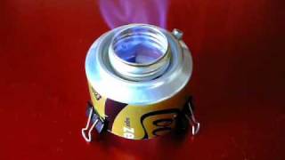 quotChimney Jetquot Alcohol Stove  burning sound [upl. by Spear]