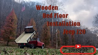 Wooden Bed Floor Installation On My J20 Dump Truck [upl. by Silletram]