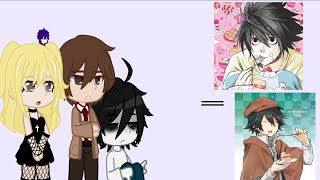 Death note react to l as ranpo 11 past ships my au repost [upl. by Zoha]