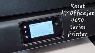 Reset Instructions for HP Officejet 4650 Printer 4652 4654 4655 [upl. by Sinaj]